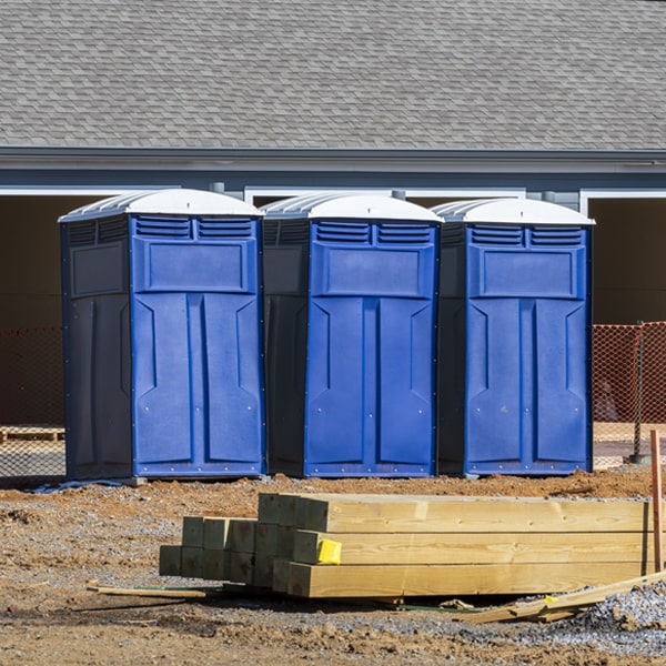 how can i report damages or issues with the porta potties during my rental period in North Turner